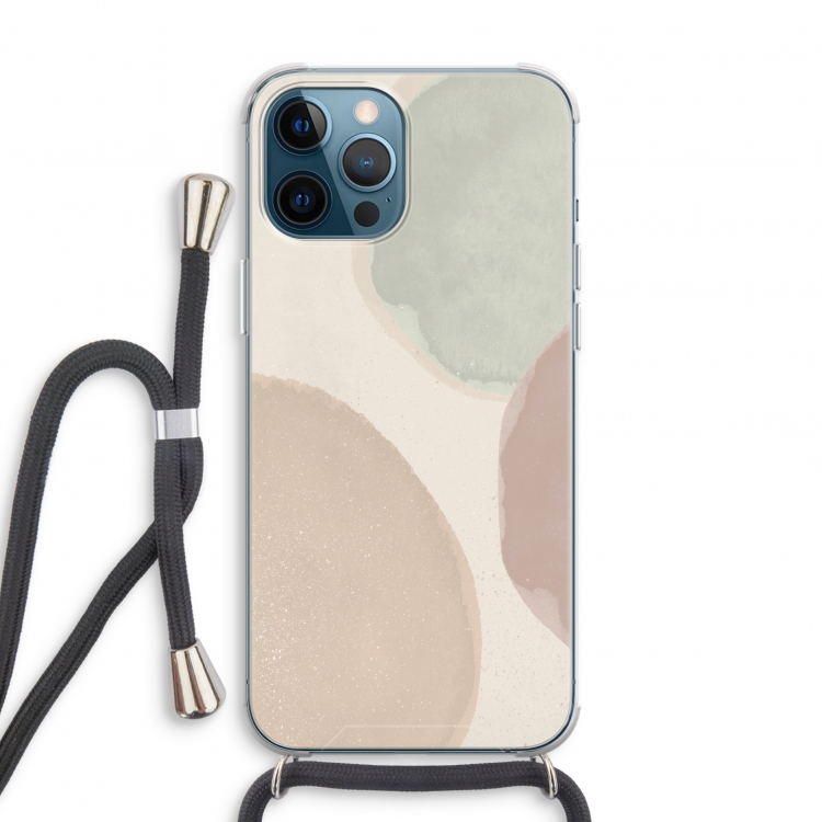 Geo #8: iPhone 12 Pro Transparant Hoesje met koord