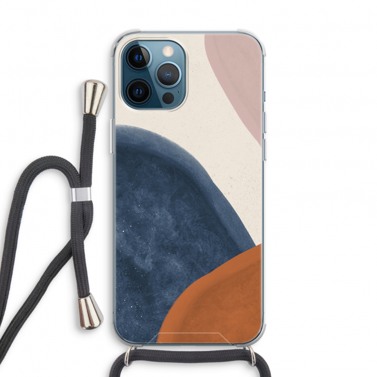 Geo #1: iPhone 12 Pro Transparant Hoesje met koord