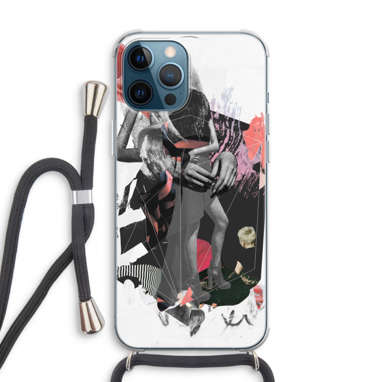 Dissimulation du réel: iPhone 12 Pro Transparant Hoesje met koord