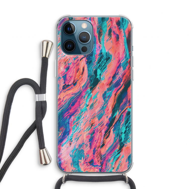 Electric Times: iPhone 12 Pro Transparant Hoesje met koord