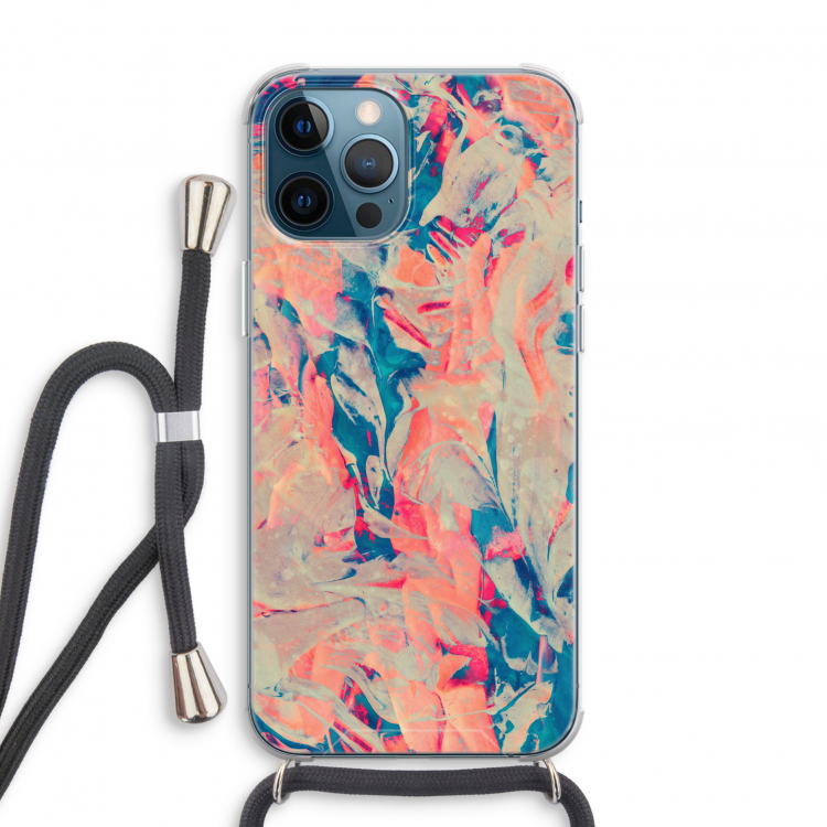 Alone: iPhone 12 Pro Transparant Hoesje met koord