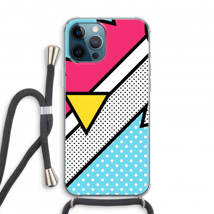 Pop Art #3: iPhone 12 Pro Transparant Hoesje met koord