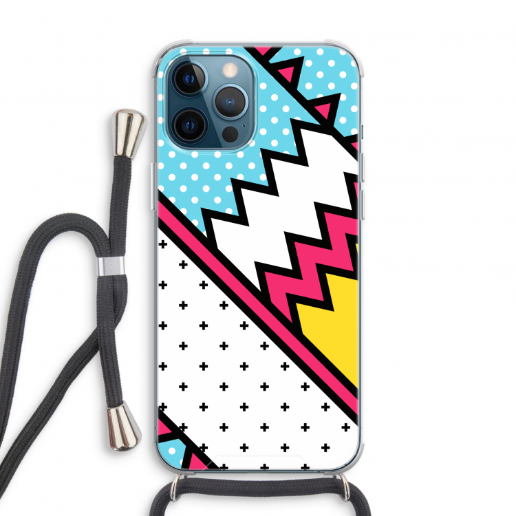 Pop Art #2: iPhone 12 Pro Transparant Hoesje met koord