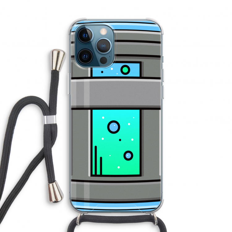 Chug Bottle: iPhone 12 Pro Transparant Hoesje met koord