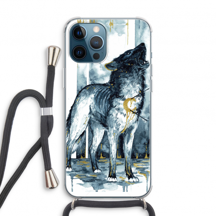 Bleeding Soul: iPhone 12 Pro Transparant Hoesje met koord