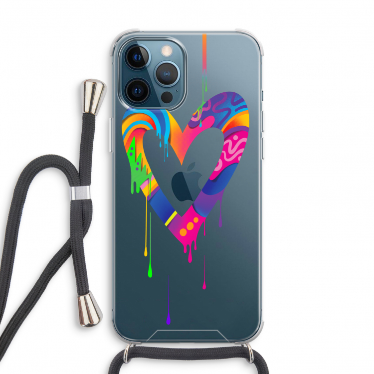 Melts My Heart: iPhone 12 Pro Transparant Hoesje met koord