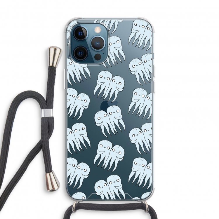 Octopussen: iPhone 12 Pro Transparant Hoesje met koord