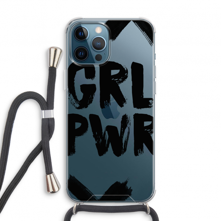 Girl Power #2: iPhone 12 Pro Transparant Hoesje met koord