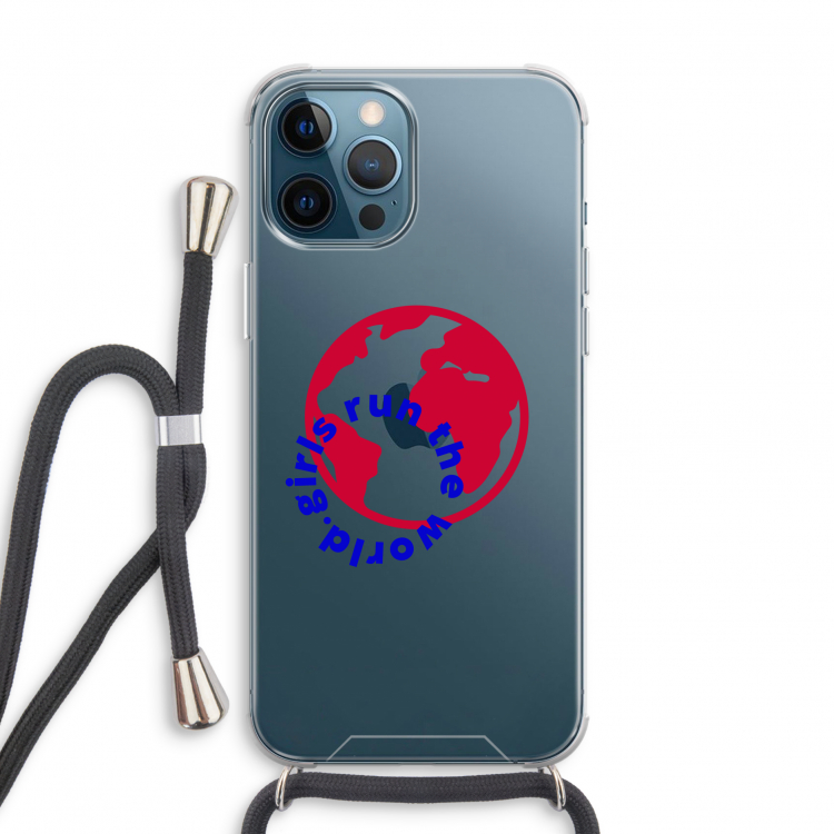 Run The World: iPhone 12 Pro Transparant Hoesje met koord