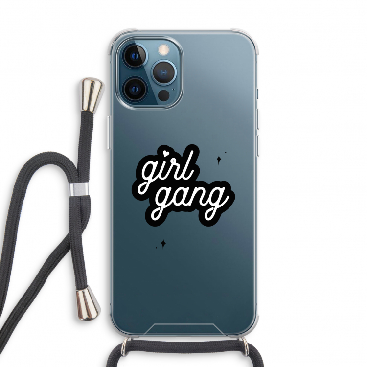 Girl Gang: iPhone 12 Pro Transparant Hoesje met koord