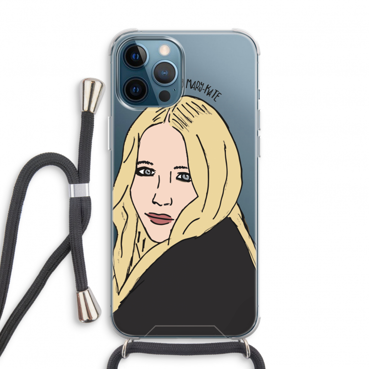 Mary Kate: iPhone 12 Pro Transparant Hoesje met koord