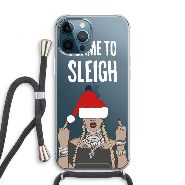 Came To Sleigh: iPhone 12 Pro Transparant Hoesje met koord