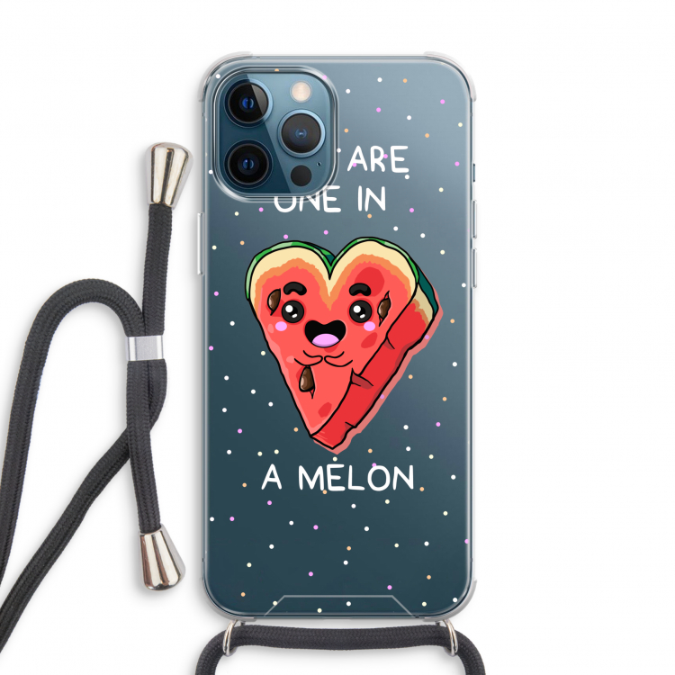 One In A Melon: iPhone 12 Pro Transparant Hoesje met koord