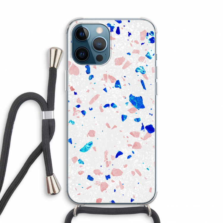 Terrazzo N°6: iPhone 12 Pro Transparant Hoesje met koord