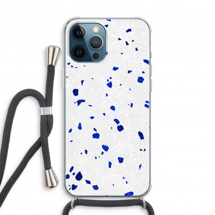 Terrazzo N°5: iPhone 12 Pro Transparant Hoesje met koord