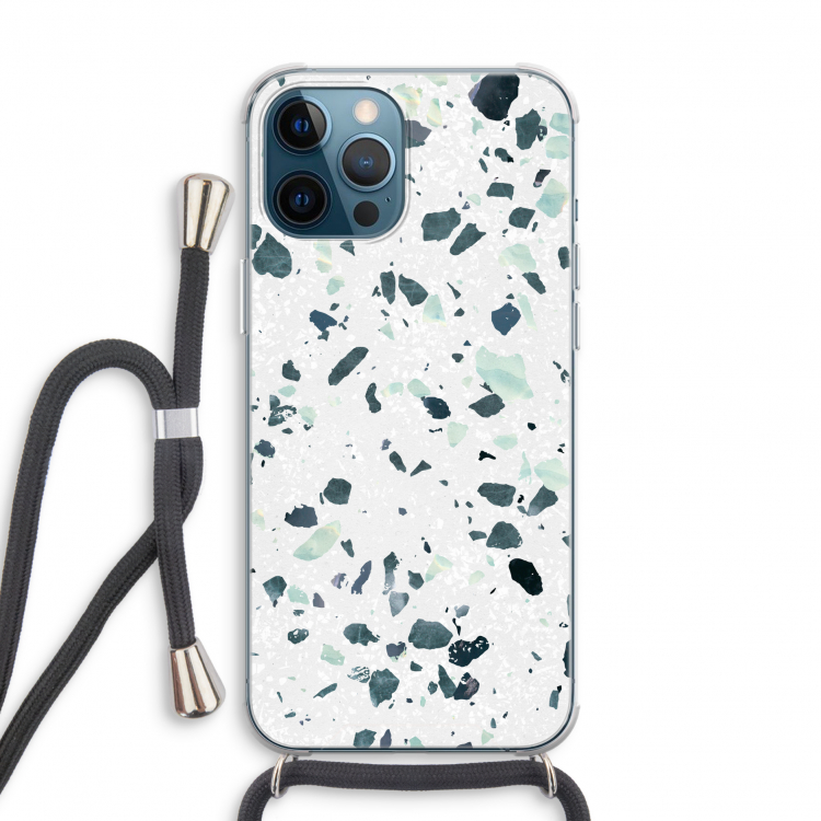 Terrazzo N°2: iPhone 12 Pro Transparant Hoesje met koord