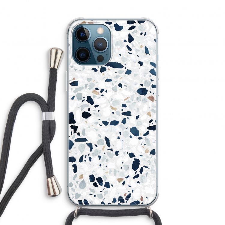 Terrazzo N°1: iPhone 12 Pro Transparant Hoesje met koord