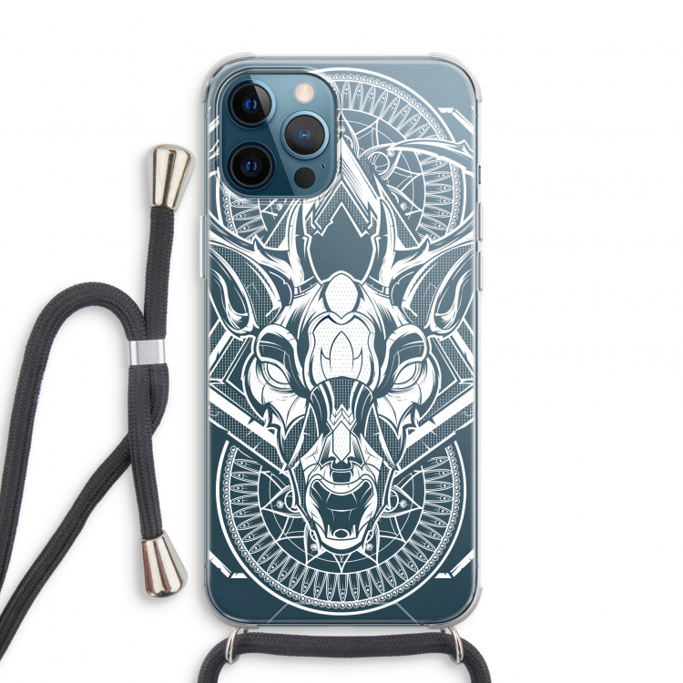 Oh Deer: iPhone 12 Pro Transparant Hoesje met koord