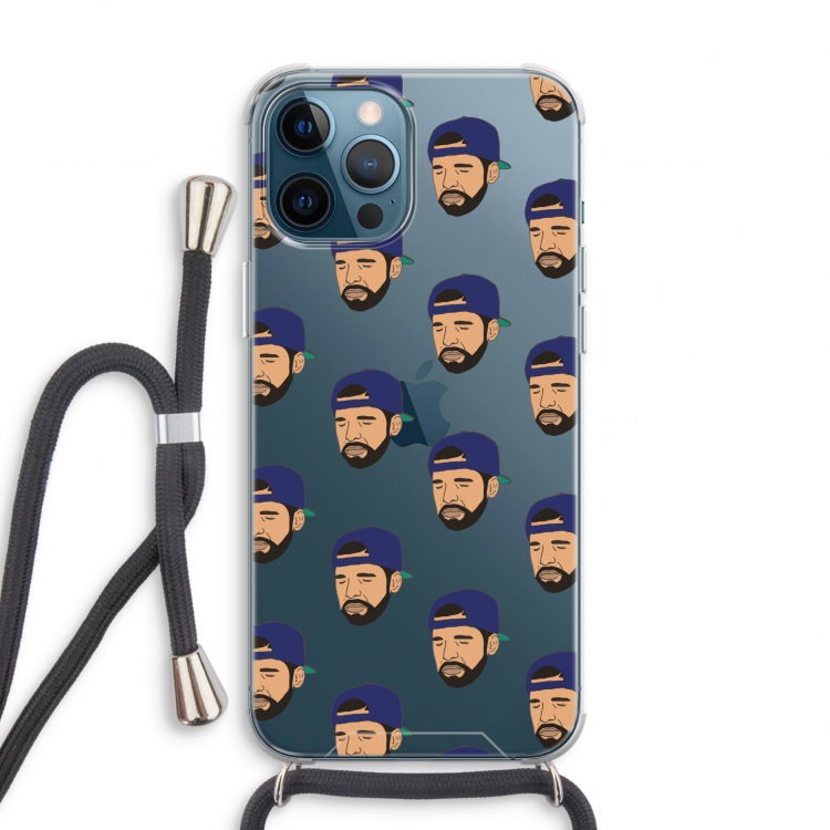 Drake Away: iPhone 12 Pro Transparant Hoesje met koord