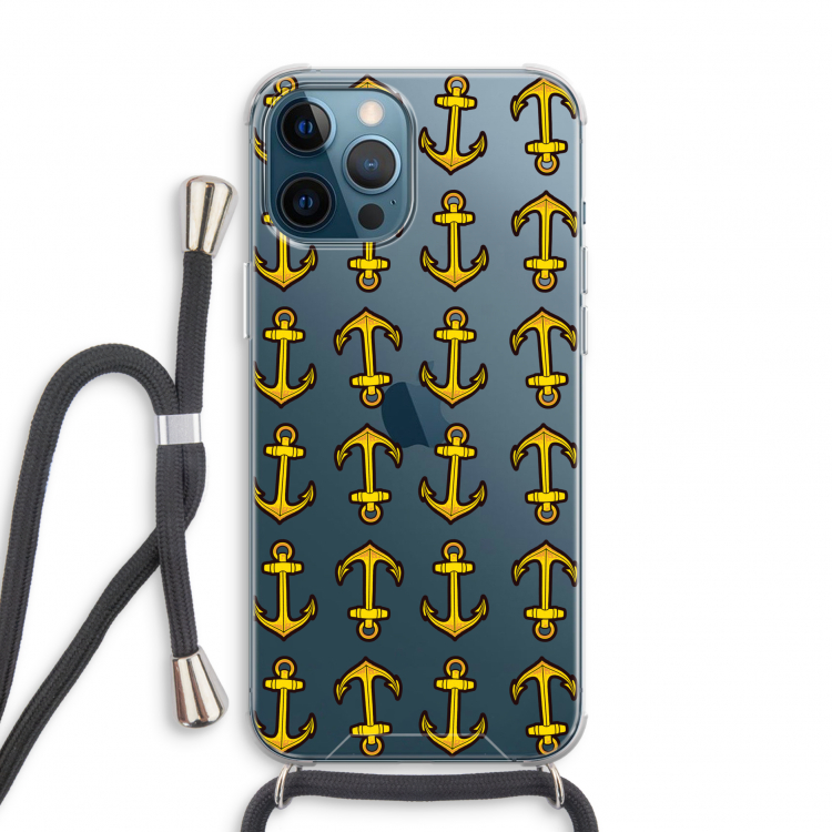 Musketon Anchor: iPhone 12 Pro Transparant Hoesje met koord