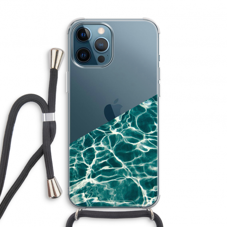 Weerkaatsing water: iPhone 12 Pro Transparant Hoesje met koord