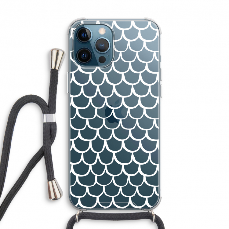 Dakpannetjes: iPhone 12 Pro Transparant Hoesje met koord