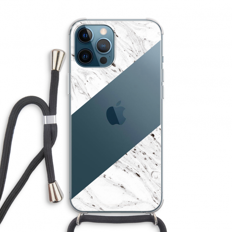 Biggest stripe: iPhone 12 Pro Transparant Hoesje met koord