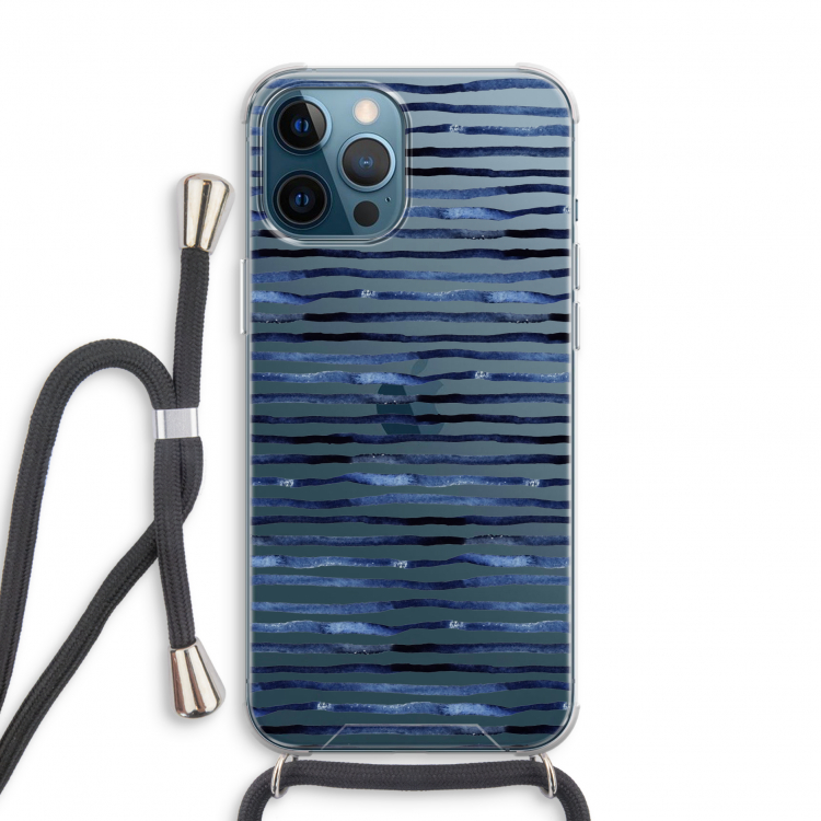 Verrassende lijnen: iPhone 12 Pro Transparant Hoesje met koord