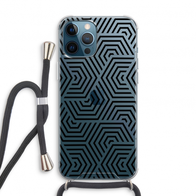 Magic pattern: iPhone 12 Pro Transparant Hoesje met koord