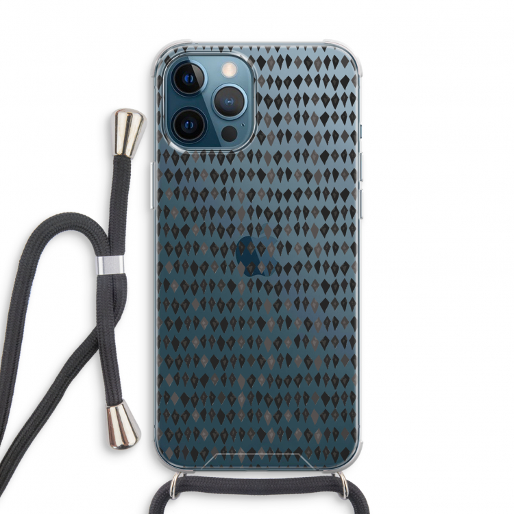 Crazy shapes: iPhone 12 Pro Transparant Hoesje met koord