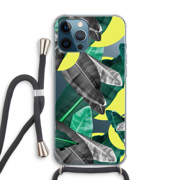 Fantasie jungle: iPhone 12 Pro Transparant Hoesje met koord