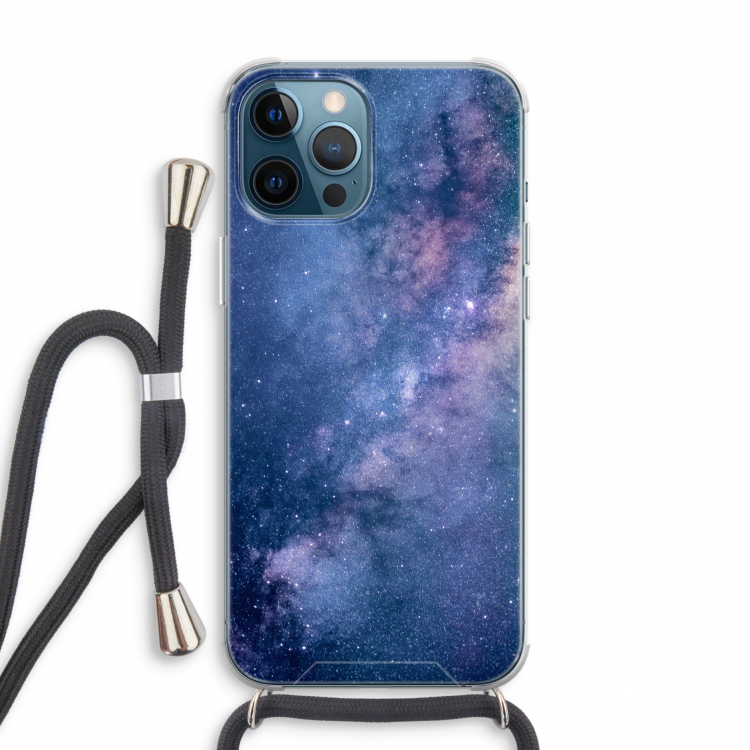 Nebula: iPhone 12 Pro Transparant Hoesje met koord