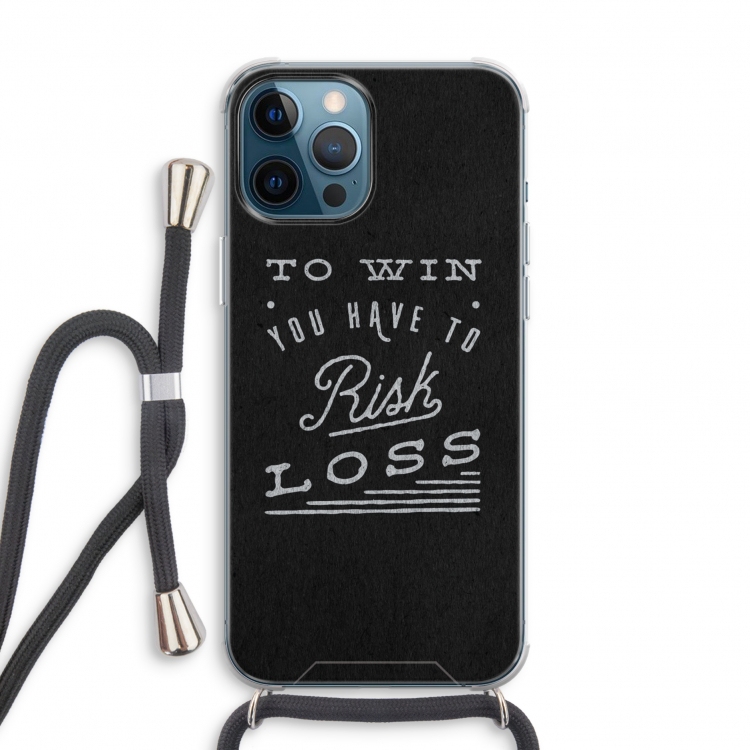 Risk loss: iPhone 12 Pro Transparant Hoesje met koord