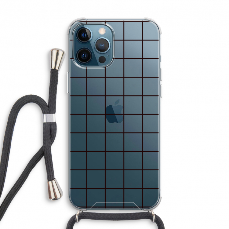 Rooster: iPhone 12 Pro Transparant Hoesje met koord