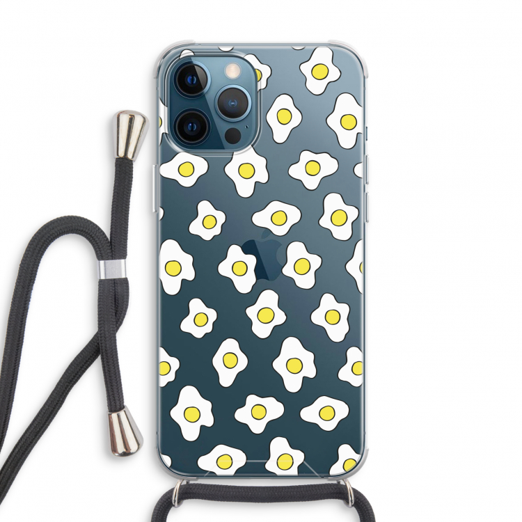 Spiegeleitjes: iPhone 12 Pro Transparant Hoesje met koord