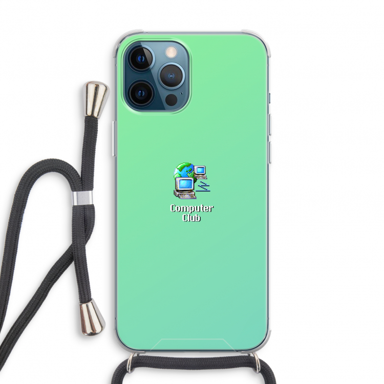 Win98: iPhone 12 Pro Transparant Hoesje met koord