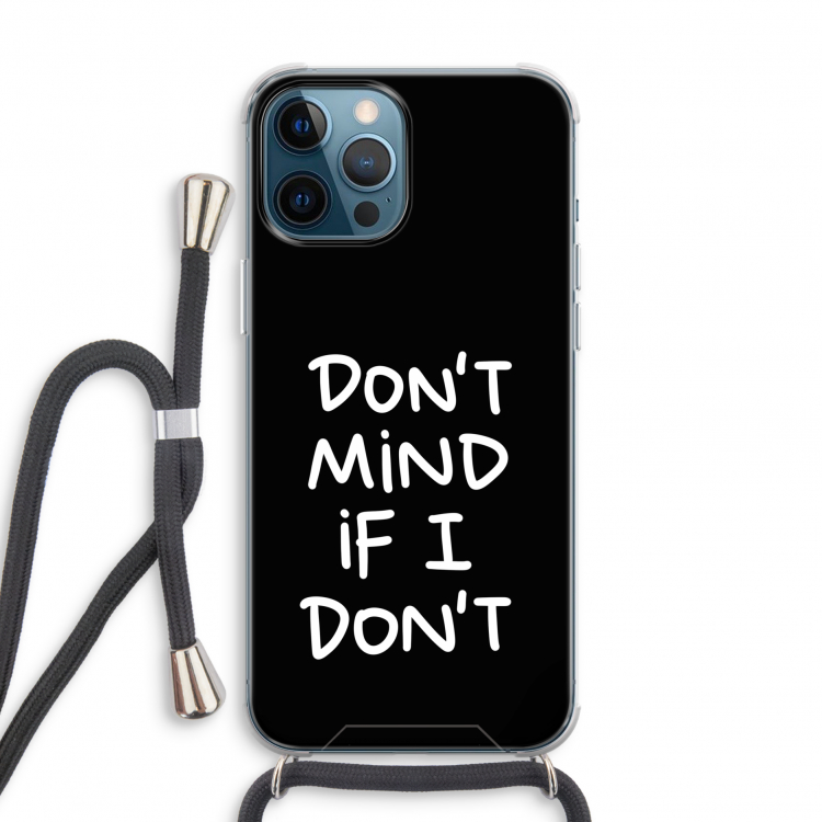 Don't Mind: iPhone 12 Pro Transparant Hoesje met koord