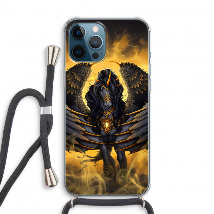 Pegasus: iPhone 12 Pro Transparant Hoesje met koord