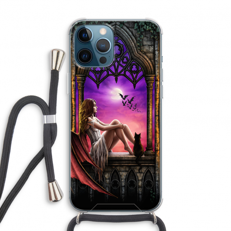 Kinderen van de nacht: iPhone 12 Pro Transparant Hoesje met koord