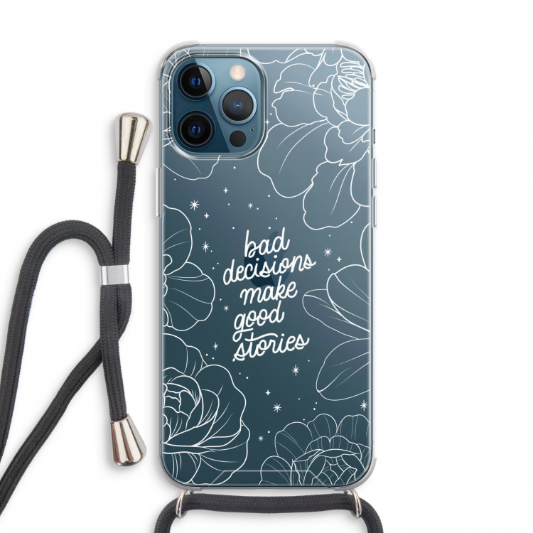 Good stories: iPhone 12 Pro Transparant Hoesje met koord