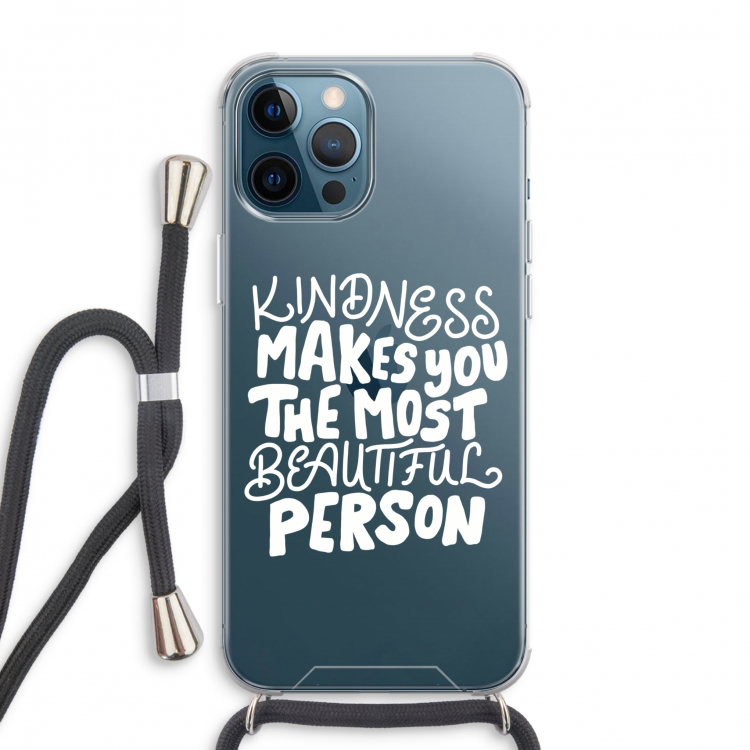 The prettiest: iPhone 12 Pro Max Transparant Hoesje met koord