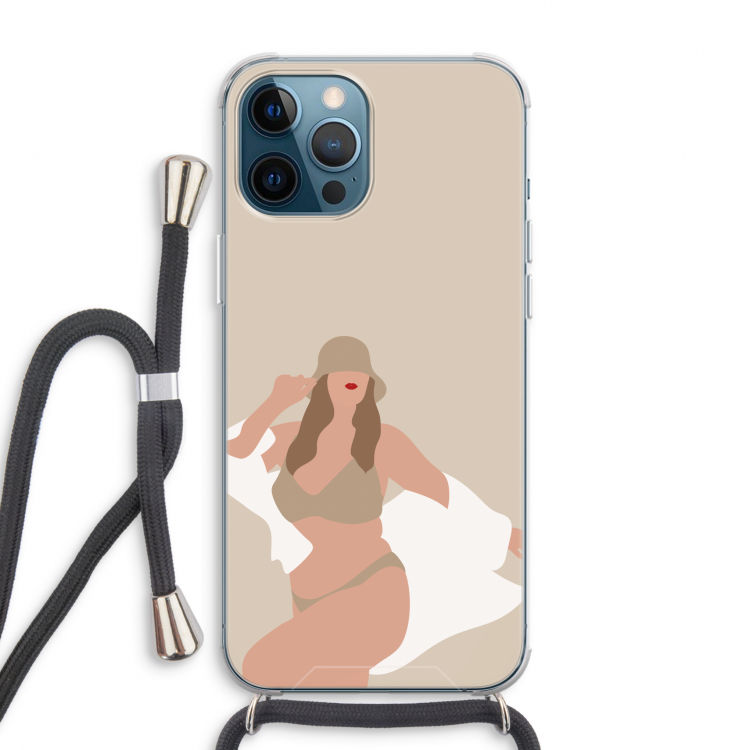 One of a kind: iPhone 12 Pro Max Transparant Hoesje met koord