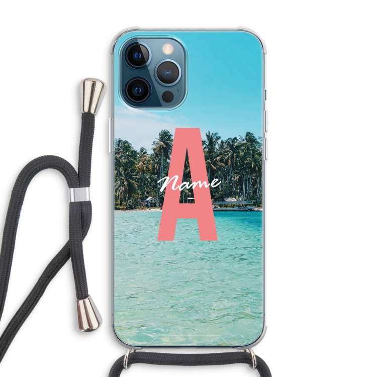 Pacific Dream: iPhone 12 Pro Max Transparant Hoesje met koord