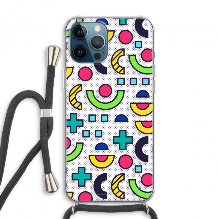 8-bit N°6: iPhone 12 Pro Max Transparant Hoesje met koord