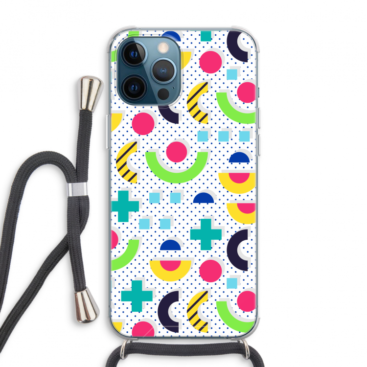 8-bit N°1: iPhone 12 Pro Max Transparant Hoesje met koord