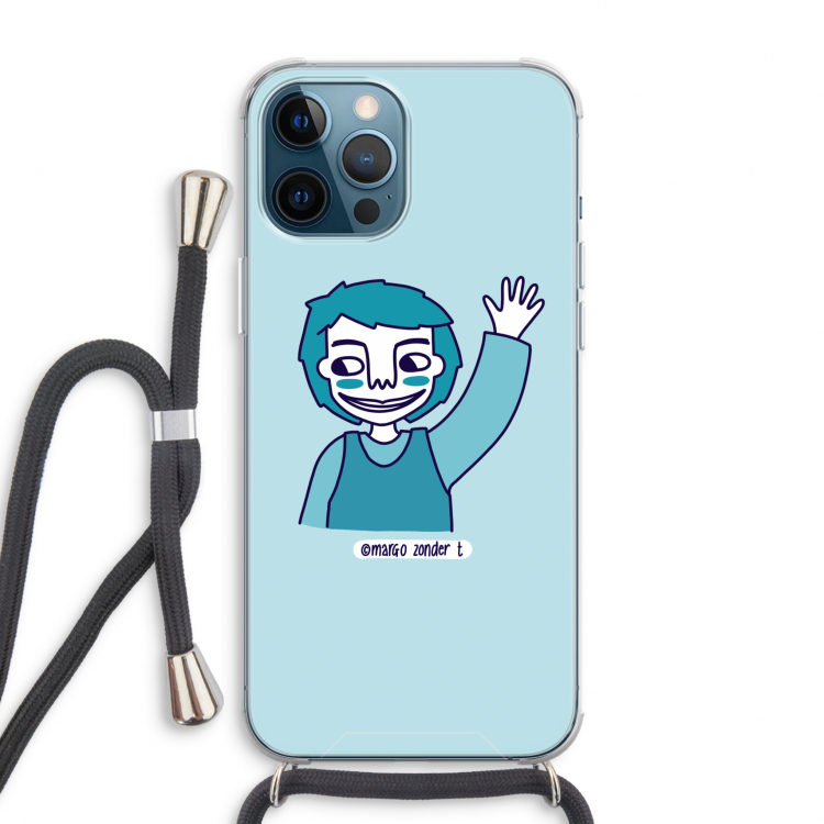 Zwaai: iPhone 12 Pro Max Transparant Hoesje met koord