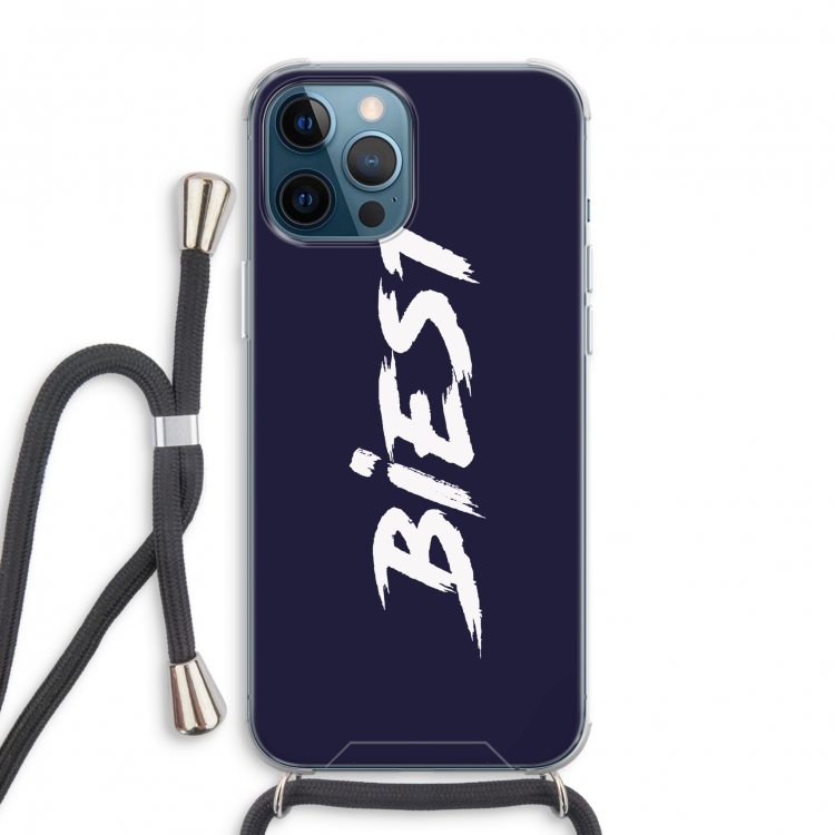Biest: iPhone 12 Pro Max Transparant Hoesje met koord