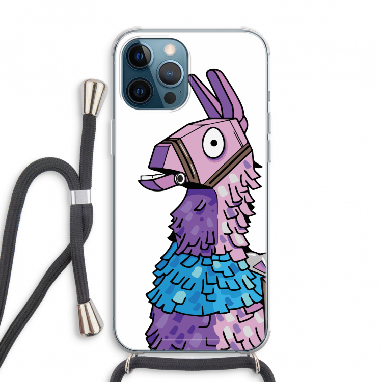 Lama: iPhone 12 Pro Max Transparant Hoesje met koord