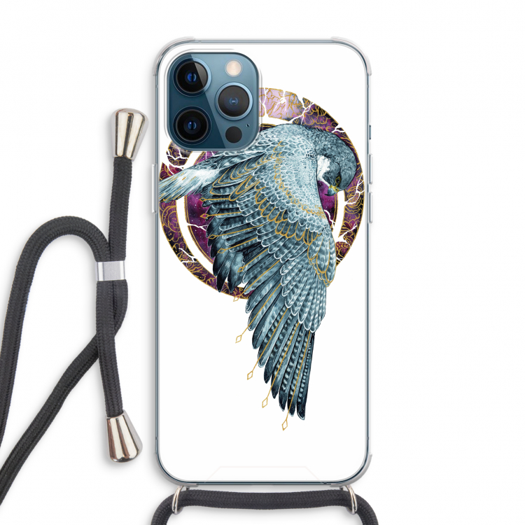 Golden Falcon: iPhone 12 Pro Max Transparant Hoesje met koord