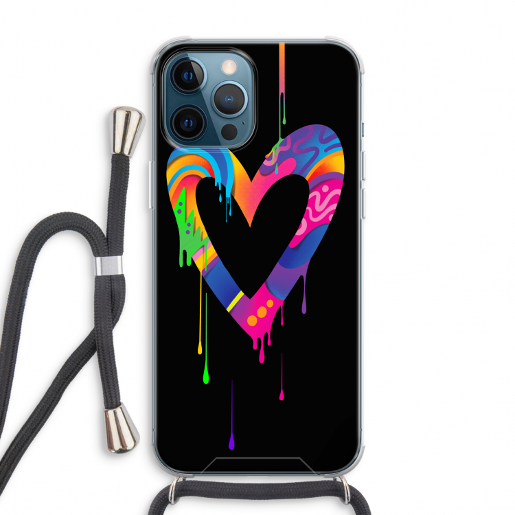 Melts My Heart: iPhone 12 Pro Max Transparant Hoesje met koord
